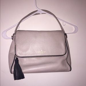 Beige Kate Spade leather purse